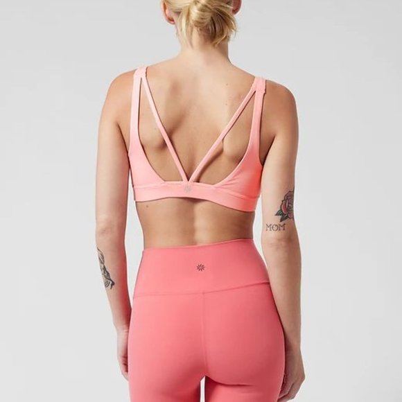 Athleta Other - Athleta Exhale Bra in Spring Pink Size Small